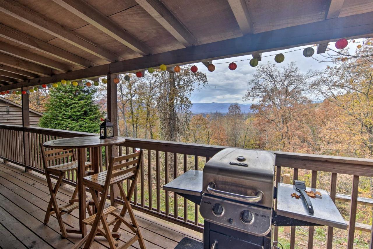 Cozy Cabin With Hot Tub And Smoky Mountain Views! Villa Bryson City Eksteriør billede